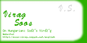 virag soos business card